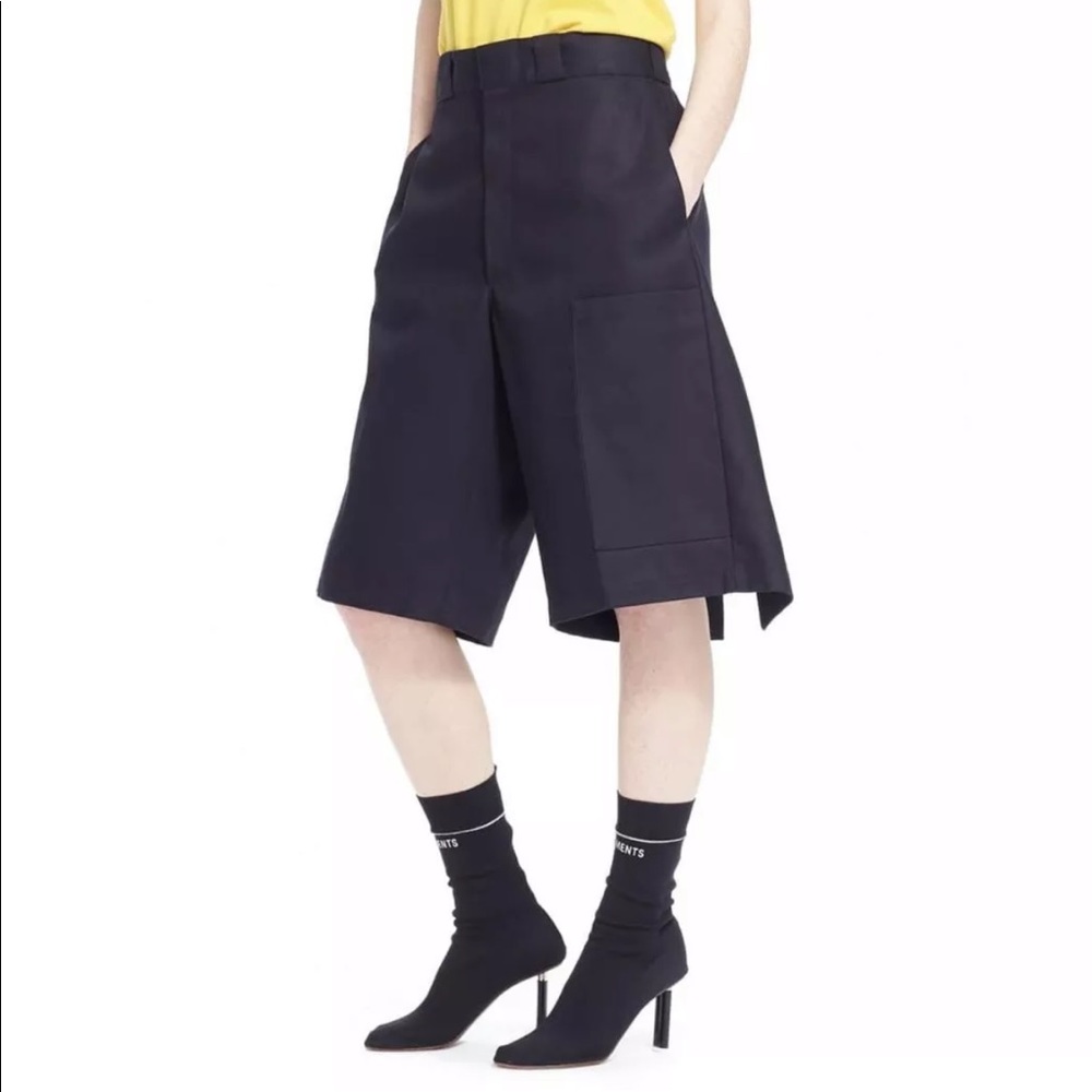 Vetements fold over twill Shorts.